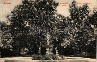 Versec, Werschetz, Vrsac; Városligeti részlet / Stadtwäldchen Partie / garden, park