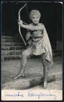 Házy Erzsébet (1929-1982) operaénekesnő (szoprán), színésznő aláírása fotón