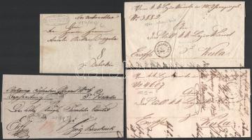 45 db bélyeg előtti levél, közte későbbi ex offo-k is