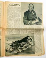 1943 A Képes Vasárnap 6 db II. világháborús száma, változó állapotban