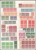 Deutsches Reich + zónák 194 db bélyeg (46 klf) nagyrészt összefüggésekben, köztük ívszéliek is