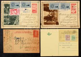 111 db vegyes külföldi küldemény, benne régi és modern díjjegyesek, futottak és használatlanok, díjkiegészítettek is