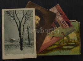 Kb. 110 db RÉGI üdvözlőlap és motívum képeslap / Cca. 110 pre-1945 greeting and motive postcards