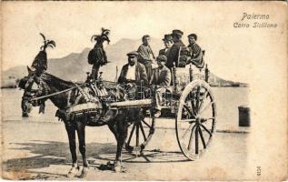 1910 Palermo, Carro Siciliano / Italian folklore (fl)