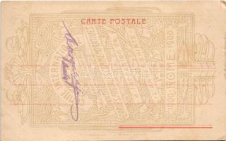 Roma, Rome; Piazza, Stazione di Termini / railway station (gyűrődés / crease)