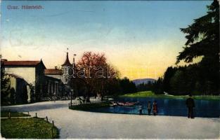 1913 Graz, Hilmteich / lake (EK)