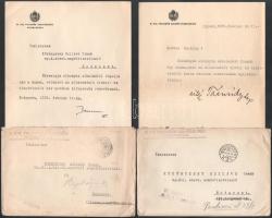 1934 Tuschter Béla m. kir. folyamőr főhajónagy okl. hajóskapitány névjegykártyája + egy őt ábrázoló ...