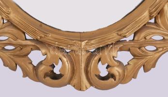 cca 1930 Neobarokk keretes tükör, korának megfelelő állapotban, 96x76 cm /// KIZÁRÓLAG SZEMÉLYES ÁTV...