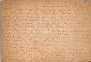 1944 Fejér János zsidó KMSZ (közérdekű munkaszolgálatos) tábori posta 101/41. munkás század levele. ...