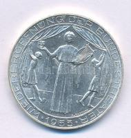 Ausztria 1955. 25Sch Ag "Nemzeti Színház" kapszulában T:AU,XF  Austria 1955. 25 Schilling Ag "National Theater" in capsule C:AU,XF  Krause KM#2880