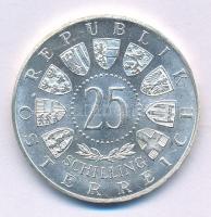 Ausztria 1955. 25Sch Ag "Nemzeti Színház" kapszulában T:AU,XF 
Austria 1955. 25 Schilling...