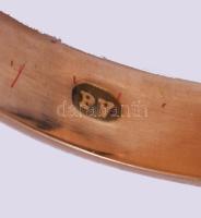 Arany (Au) gyűrű, pénzverdés, m:52, kámeával, jelzett, 14k, 4,2g