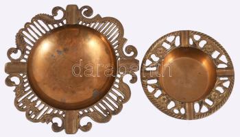 2 darab bronz hamuzó, d. 15 cm