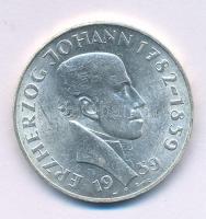 Ausztria 1959. 25Sch Ag "János főherceg" kapszulában T:AU,XF Austria 1959. 25 Schilling Ag "Archduke Johann" in capsule C:AU,XF Krause KM#2887