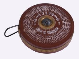 cca 1960 Delta 7,5m acél mérőszalag, eredeti dobozában