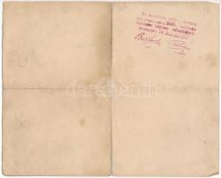 1918. "Általános Fogyasztási Szövetkezet Budapest" névre szóló üzletrészjegye 30K-ról, bél...