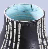 Dybisewszky Pál (1917-1978): Retro váza. Jelzett, mázhibákkal, m: 25 cm