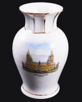Zsolnay Pécs Székesegyház emlékváza, m: 14 cm