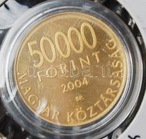 2004. 50.000Ft Au "Magyarország az EU tagja" 13,964g T:PP Csak 7000db!