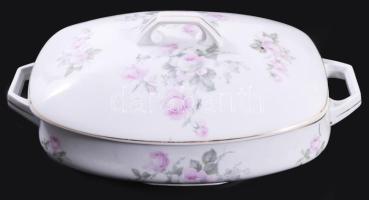 Csehszlovák leveskínáló tál, 34x15 cm