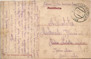 1915 Drohobych, Drohobycz, Drohobics; Sokol house. Leon Rosenschein + "K.U.K. FELDPOSTAMT 126&q...