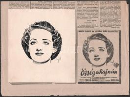 Sugár János (?-?, működött a XX. sz. első felében): 4 db eredeti grafika, valamint az újság melyben ...