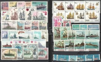 23 klf Hajó motívum kiadás, összesen 102 db bélyeg