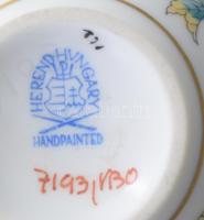 Herendi Viktória mintás kisváza, jelzett, lepattanással, m: 7 cm