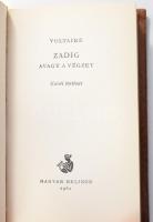 Voltaire: Zadig avagy a végzet. Keleti történet. Az illusztrációk Bartha László munkái. Új Elzevir K...