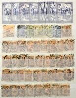 Ausztria 1850-1900 90 db bélyeg, közte sok újnyomat, utánnyomás is + 7 db modern bélyeg, 8 lapos A5-...