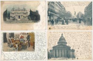 14 db RÉGI külföldi város képeslap: főleg német, francia, belga / 14 pre-1945 foreign town postcards: German, French, Belgian