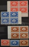 1949-1950 Magyar UPU összeállítás, benne 57 db bélyeg sok összefüggéssel, 6 lapos közepes berakó 4 o...