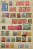 Németország szovjet zóna + NDK több példányos tétel, az elején jobbakkal, 12 lapos A4-es berakóban