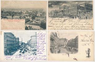 23 db RÉGI ausztriai város képeslap: közte lithok / 23 pre-1945 Austrian town postcards, with lithos