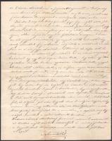 cca 1900-1910 Az aradi Rákóczi Társaság fejléces levélpapírjára írt levél, két beírt oldal, Schwartz...