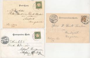 Salzburg - 3 pre-1945 town postcards, with litho