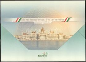 2011-2016 Magyarország új alaptörvénye blokk + kristályos blokk FDC-n + kristályos blokk eredeti tok...