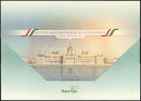 2011-2016 Magyarország új alaptörvénye blokk + kristályos blokk FDC-n + kristályos blokk eredeti tok...