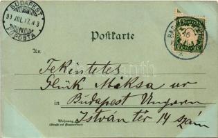 1899 Nonn bei Reichenhall, view at night in moonlight. Ottmar Zieher (EB)