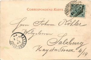 1900 Brezová, Pirkenhammer bei Karlsbad (Karlovy Vary); Kirche, Körner-Denkmal, Körnerhöhe / church,...