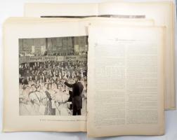 ca 1860-1890 30 db nagy méretű rotációs fametszetű illusztráció, klf témákkal 35x42 cm