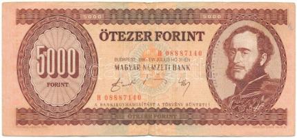 1990. 5000Ft "H 08887140" T:F,VG Adamo F49