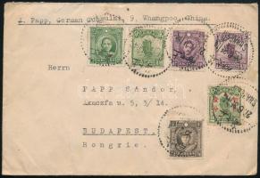Kína 1935 Levél Shanghaiból Budapestre