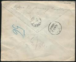 Kína 1936 Ajánlott levél Shanghaiból Budapestre