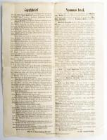 1858 Nyomozó levél Fináncz Kati szélhámosnő ügyében. Magyar-német. 27x37 cm