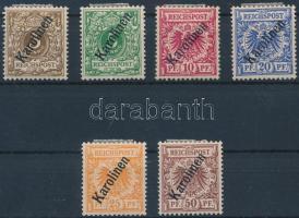 Karolinen 1900 Mi 1-6 II (Mi EUR 180,-)