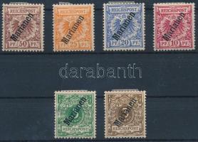 Marianen 1900 Mi 1-6 II (Mi EUR 230,-)