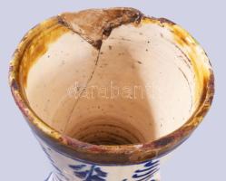 Bokály. Erdélyi szász, 20. sz. eleje, sérült, restaurált, m: 21,5 cm