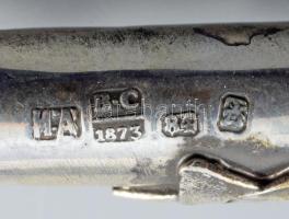 Tóramutató, Antik orosz ezüst. Moszkva, 1873. Viktor Savinkov. Jelzett 19 cm, 23 g