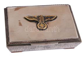 Alpakka doboz Birodalmi sassal. 13x9 cm